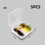 5 Colors Wooly Buger Banded Trout Bait Perch Wet Fly Lure